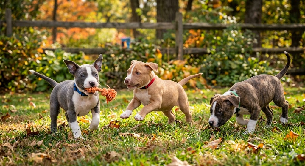 Pitbull Puppies for Sale NJ Smart and Active Puppies for Homes